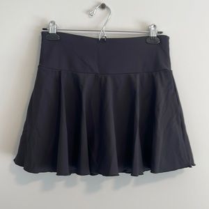 Black high waisted skirt with shorts
